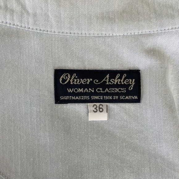 Oliver Ashley Womens Classics Wrap Oxford Shirt Light Blue Size EU 36 - Picture 6 of 8
